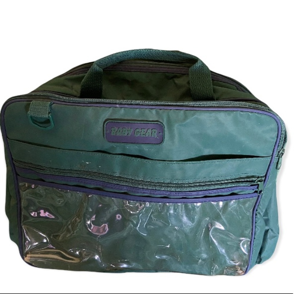 Boston Green Diaper Bag by Baby Gear